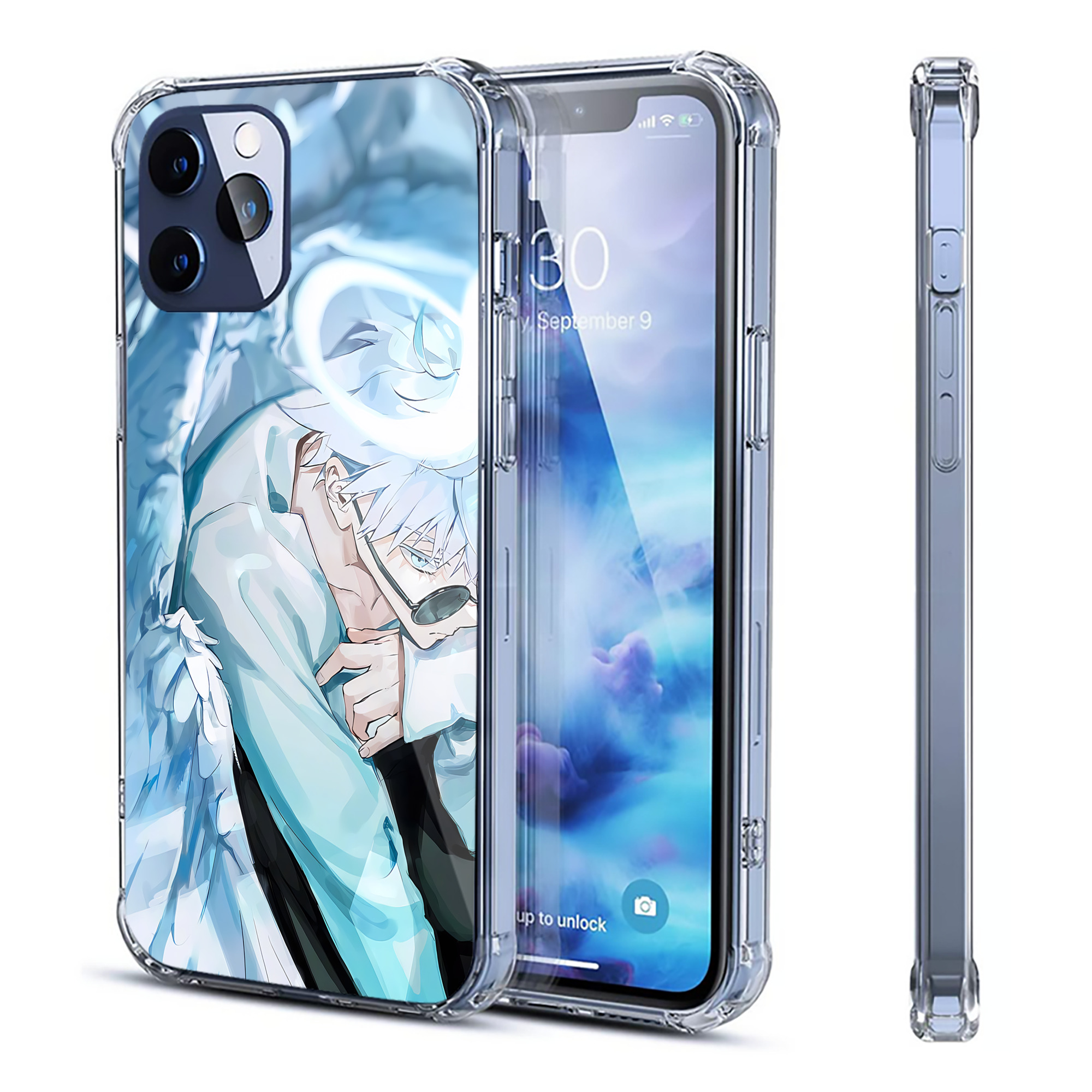 （画像用） 呪術廻戦 Jujutsu Kaisen 【iPhone 12シリーズ対応】透明スマホケース（クリアソフトケース）